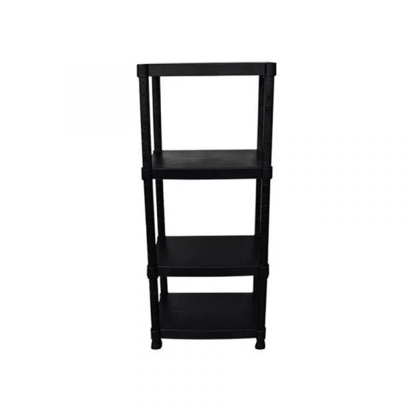 Estante de plástico 4 niveles color negro