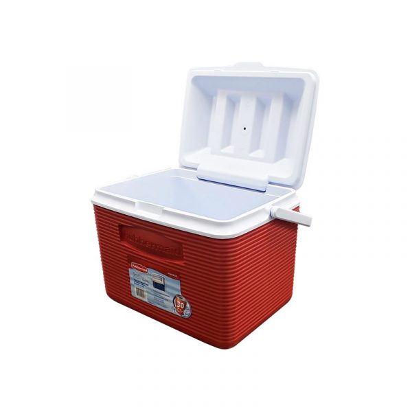 Hielera Roja con capacidad de 24 latas