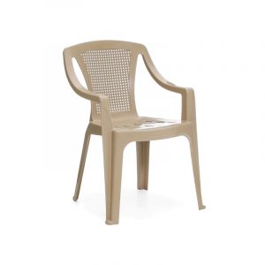 Silla de Plástico color Beige modelo Cozumel