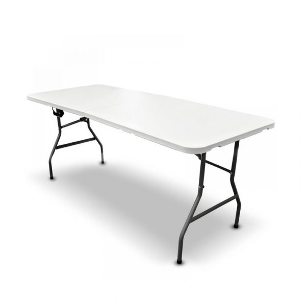 Mesa de plástico plegable y portátil medida de 180 cm