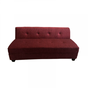 Sofa Cama en color rojo tinto, abatible