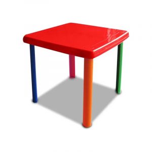 Pequeña mesa de plástico para el uso de los niños,