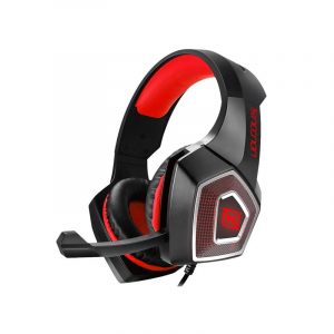 Audífonos Gamer marca Necnon modelo Dragon en color rojo